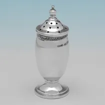 Sterling Silver 6 Piece Condiment Set - Roberts & Dore, hallmarked in 1937 Birmingham - George VI - Thumbnail 7