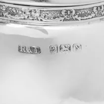 Sterling Silver 6 Piece Condiment Set - Roberts & Dore, hallmarked in 1937 Birmingham - George VI - Thumbnail 8