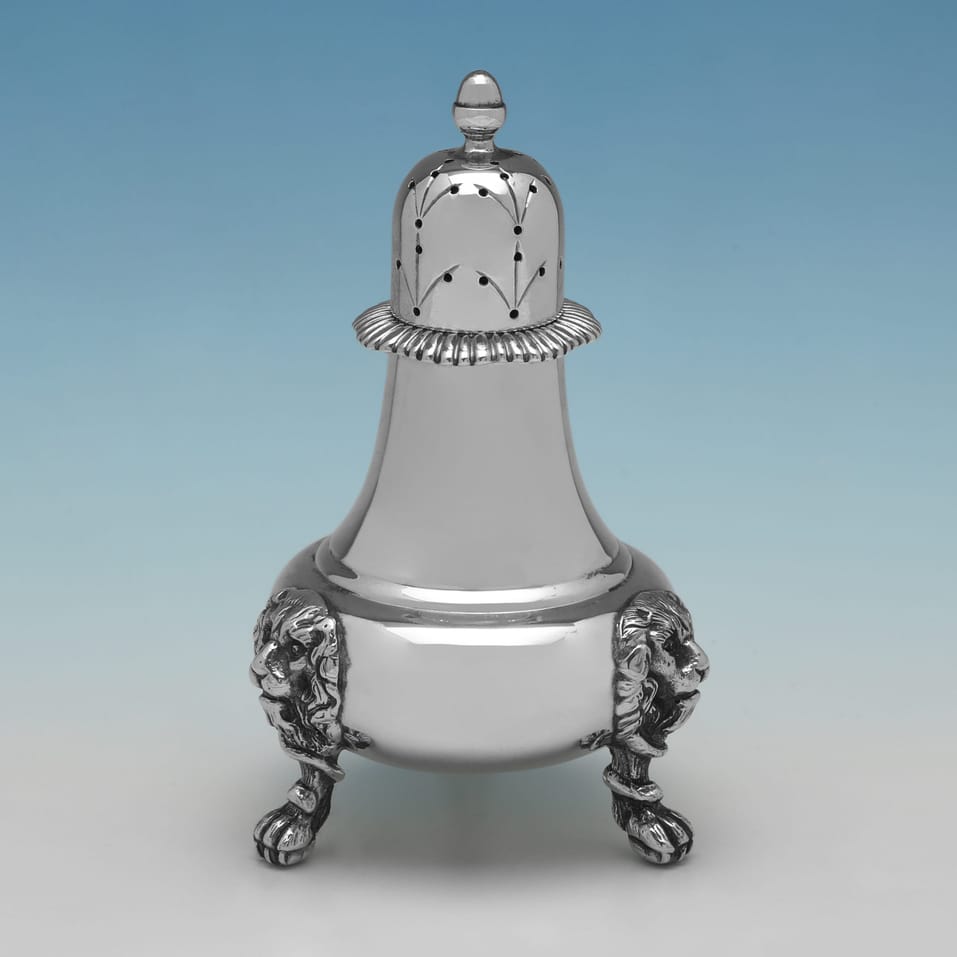 Sterling Silver & Glass Condiment Set - Marlow Brothers, hallmarked in 1995 London - Elizabeth II - Image 5