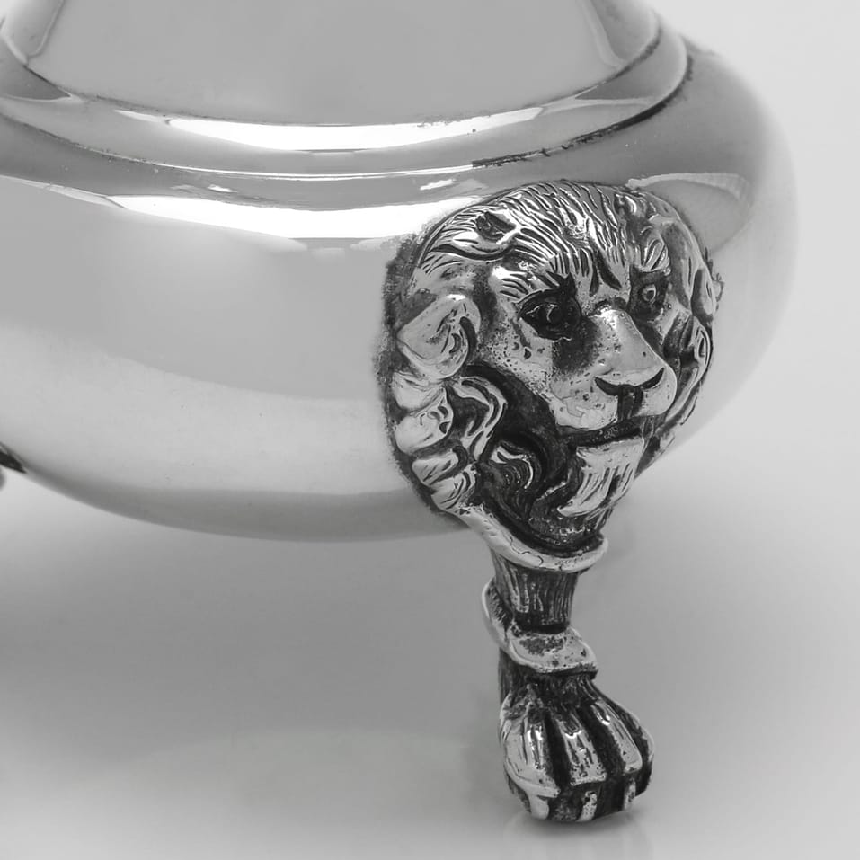 Sterling Silver & Glass Condiment Set - Marlow Brothers, hallmarked in 1995 London - Elizabeth II - Image 7