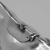 Antique Sterling Silver Cow Creamer - Edwin Thompson Bryant, hallmarked in 1896 London - Victorian - Thumbnail 4