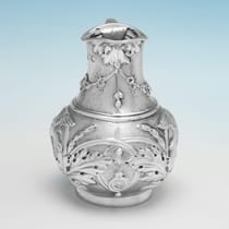 Antique Sterling Silver Cream Jug - Henry Wilkinson & Co., hallmarked in 1878 London - Victorian - Thumbnail 2