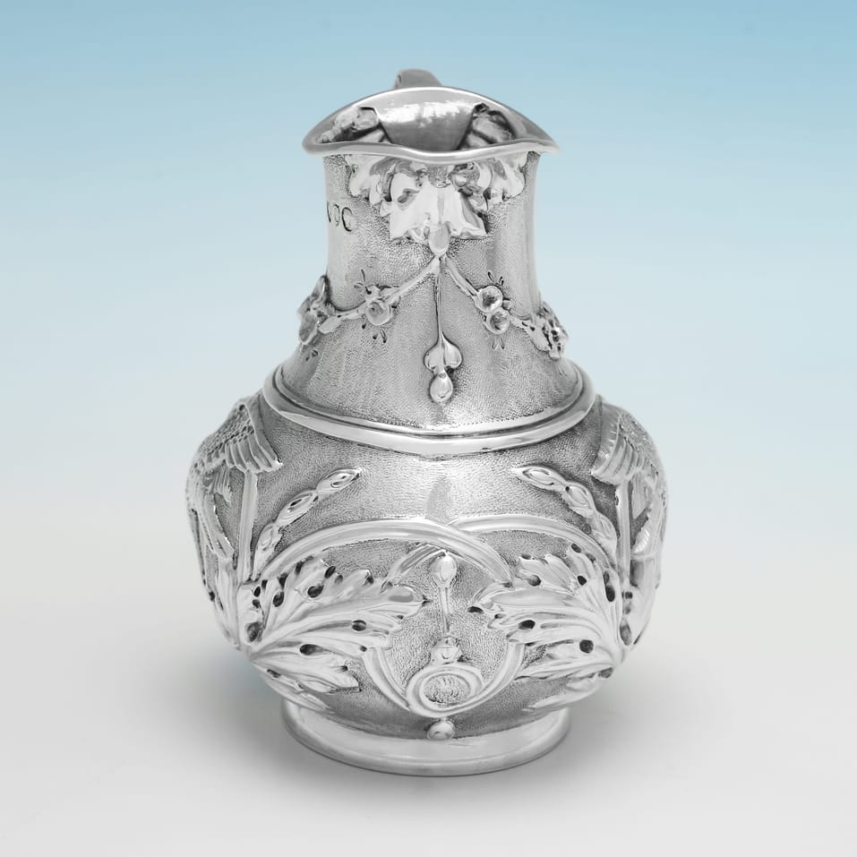 Antique Sterling Silver Cream Jug - Henry Wilkinson & Co., hallmarked in 1878 London - Victorian - Image 2
