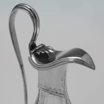 Antique Sterling Silver & Glass Cruet Set - Hester Bateman, hallmarked in 1790 London - George III - Thumbnail 5