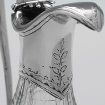 Antique Sterling Silver & Glass Cruet Set - Hester Bateman, hallmarked in 1790 London - George III - Thumbnail 6