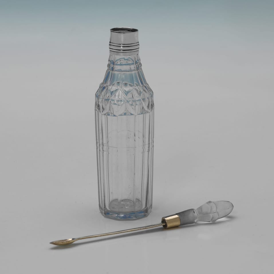 Antique Sterling Silver & Glass Cruet Set - Hester Bateman, hallmarked in 1790 London - George III - Image 8