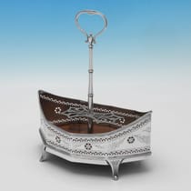 Antique Sterling Silver & Glass Cruet Set - Hester Bateman, hallmarked in 1790 London - George III - Thumbnail 10