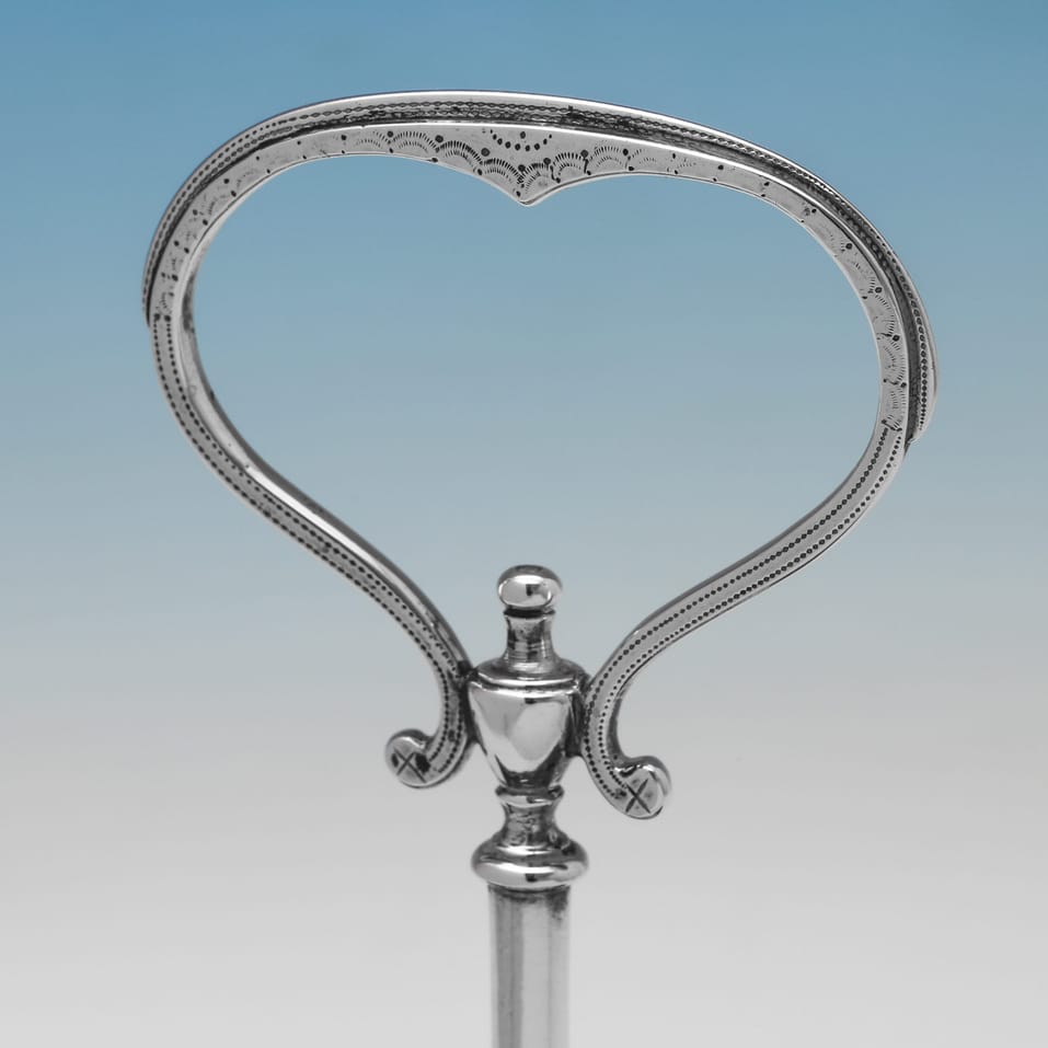 Antique Sterling Silver & Glass Cruet Set - Hester Bateman, hallmarked in 1790 London - George III - Image 12