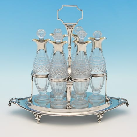 Antique Sterling Silver Cruet Set - Paul Storr Hallmarked In 1799 London - Georgian - Image 5