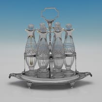 Antique Sterling Silver Cruet Set - Paul Storr, hallmarked in 1799 London - George III - Thumbnail 1