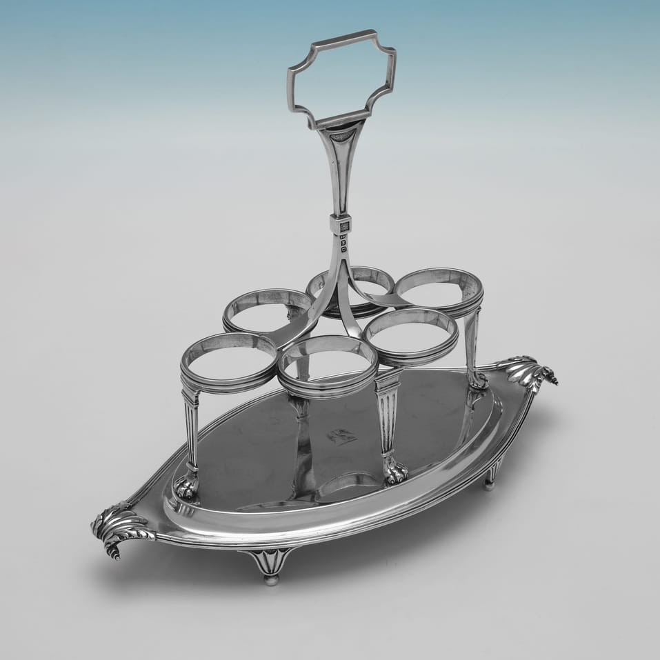 Antique Sterling Silver Cruet Set - Paul Storr, hallmarked in 1799 London - George III - Image 4