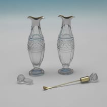 Antique Sterling Silver Cruet Set - Paul Storr, hallmarked in 1799 London - George III - Thumbnail 7