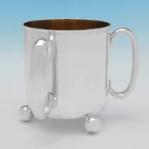 Antique Sterling Silver Three Handled Cup - Aldwinckle & Slater, hallmarked in 1884 London - Victorian - Thumbnail 2