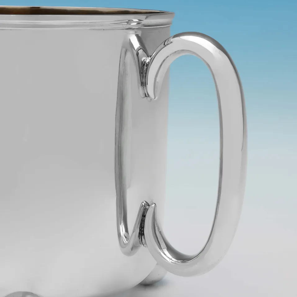 Antique Sterling Silver Three Handled Cup - Aldwinckle & Slater, hallmarked in 1884 London - Victorian - Image 4