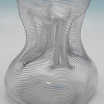 Antique Sterling Silver & Glass Decanter - John Round & Son Ltd., hallmarked in 1896 Sheffield - Victorian - Thumbnail 4