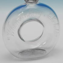Antique Sterling Silver & Glass Decanter - Dudley & Cox, hallmarked in 1924 London - George V - Thumbnail 5