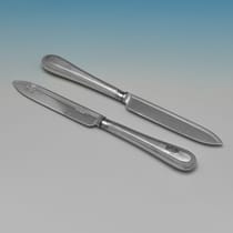 Antique Sterling Silver Dessert Set - Henry Harrison, hallmarked in 1873 Sheffield - Victorian - Thumbnail 3