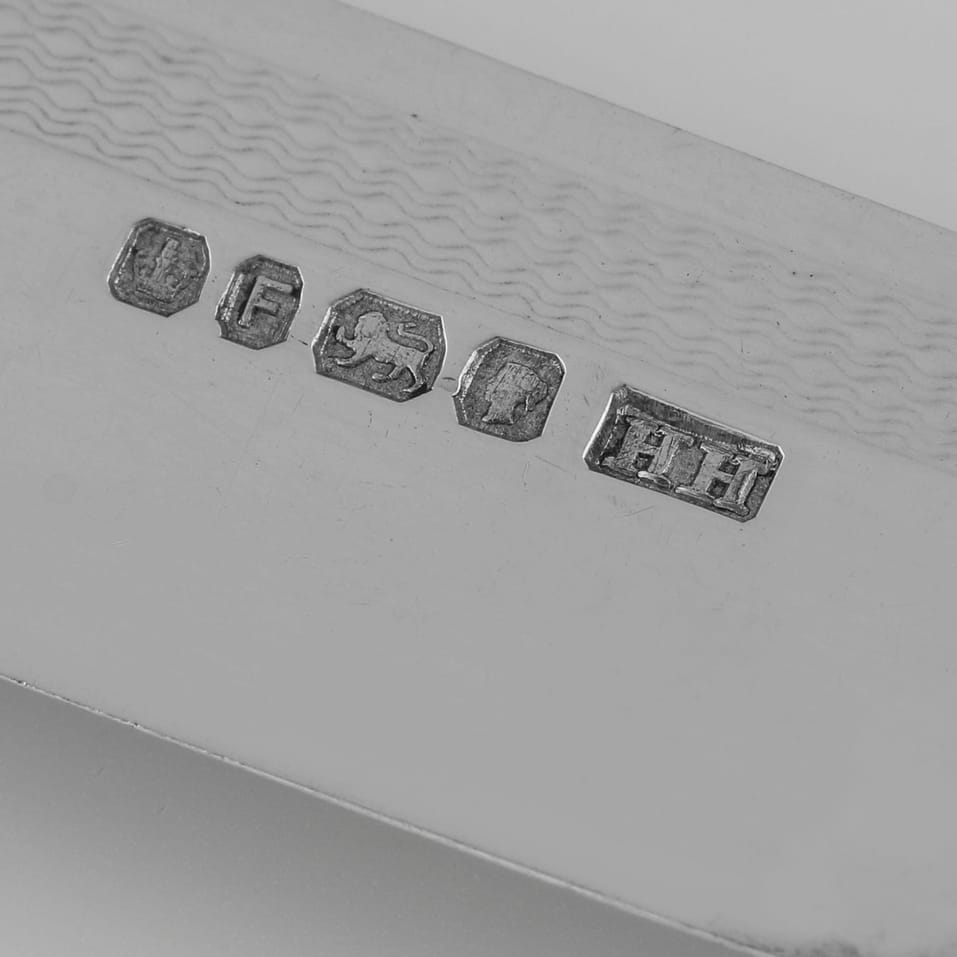 Antique Sterling Silver Dessert Set - Henry Harrison, hallmarked in 1873 Sheffield - Victorian - Image 7