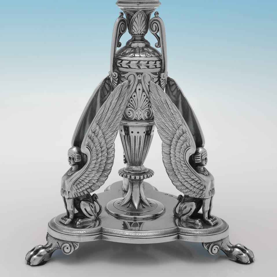 Antique Sterling Silver Suite of Dessert Stands - Elkington & Co., hallmarked in 1873 Birmingham - Victorian - Image 14