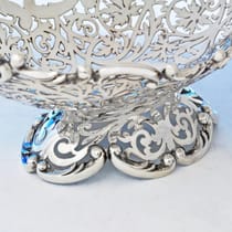 Antique Sterling Silver Dish - Levesley Brothers, hallmarked in 1902 Sheffield - Edwardian - Thumbnail 3