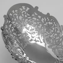 Antique Sterling Silver Dish - Levesley Brothers, hallmarked in 1902 Sheffield - Edwardian - Thumbnail 4