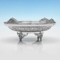 Antique Sterling Silver Dish - Mappin & Webb, hallmarked in 1910 London - George V - Thumbnail 2