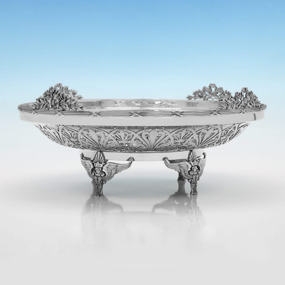 Antique Sterling Silver Dish - Mappin & Webb, hallmarked in 1910 London - George V - Image 2