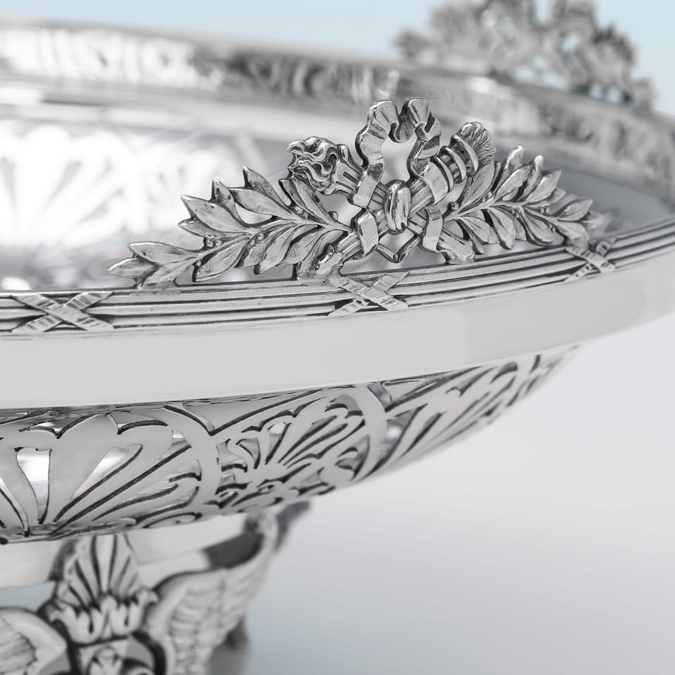 Antique Sterling Silver Dish - Mappin & Webb, hallmarked in 1910 London - George V - Image 3