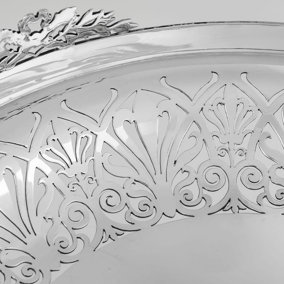 Antique Sterling Silver Dish - Mappin & Webb, hallmarked in 1910 London - George V - Image 4