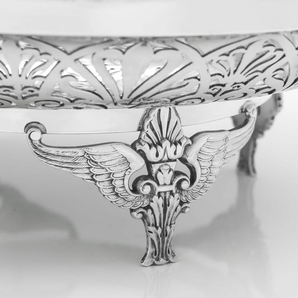 Antique Sterling Silver Dish - Mappin & Webb, hallmarked in 1910 London - George V - Image 5