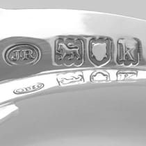 Antique Sterling Silver Art Nouveau Serving Dish - John Round & Son Ltd., hallmarked in 1905 London - Edwardian - Thumbnail 6