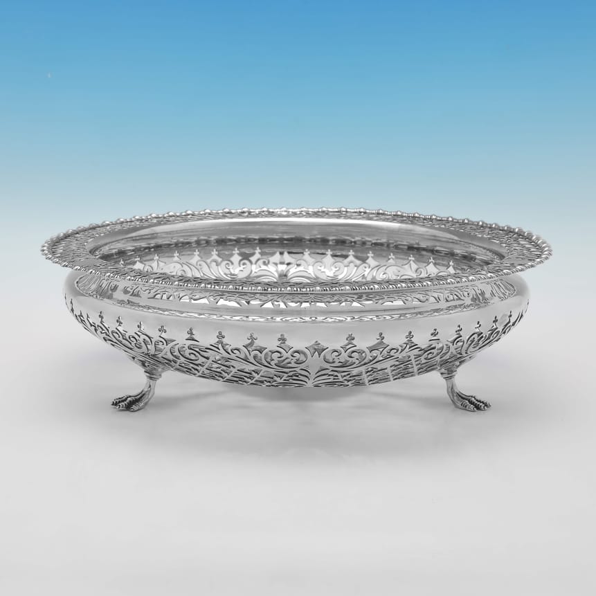 Antique Sterling Silver Bowl - James Dixon & Sons Hallmarked In 1905 Sheffield - Edwardian - Image 1