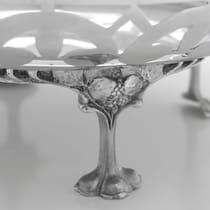 Antique Sterling Silver Dish - Walker & Hall, hallmarked in 1911 Sheffield - George V - Thumbnail 4