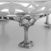 Antique Sterling Silver Dish - Walker & Hall, hallmarked in 1911 Sheffield - George V - Thumbnail 4
