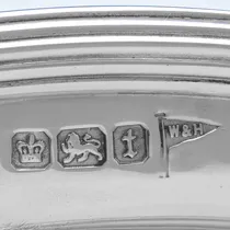 Antique Sterling Silver Dish - Walker & Hall, hallmarked in 1911 Sheffield - George V - Thumbnail 5