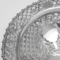 Antique Sterling Silver Pierced Dish - James Dixon & Sons, hallmarked in 1915 Sheffield - George V - Thumbnail 4
