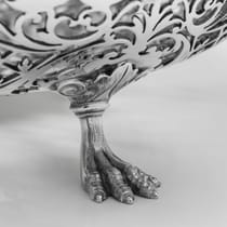 Antique Sterling Silver Pierced Dish - James Dixon & Sons, hallmarked in 1915 Sheffield - George V - Thumbnail 5
