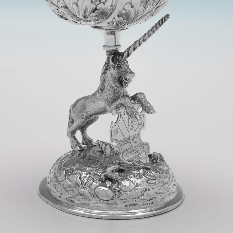 Antique Sterling Silver Pair of Dishes - Arthur Graf, hallmarked in 1914 London - George V - Image 5