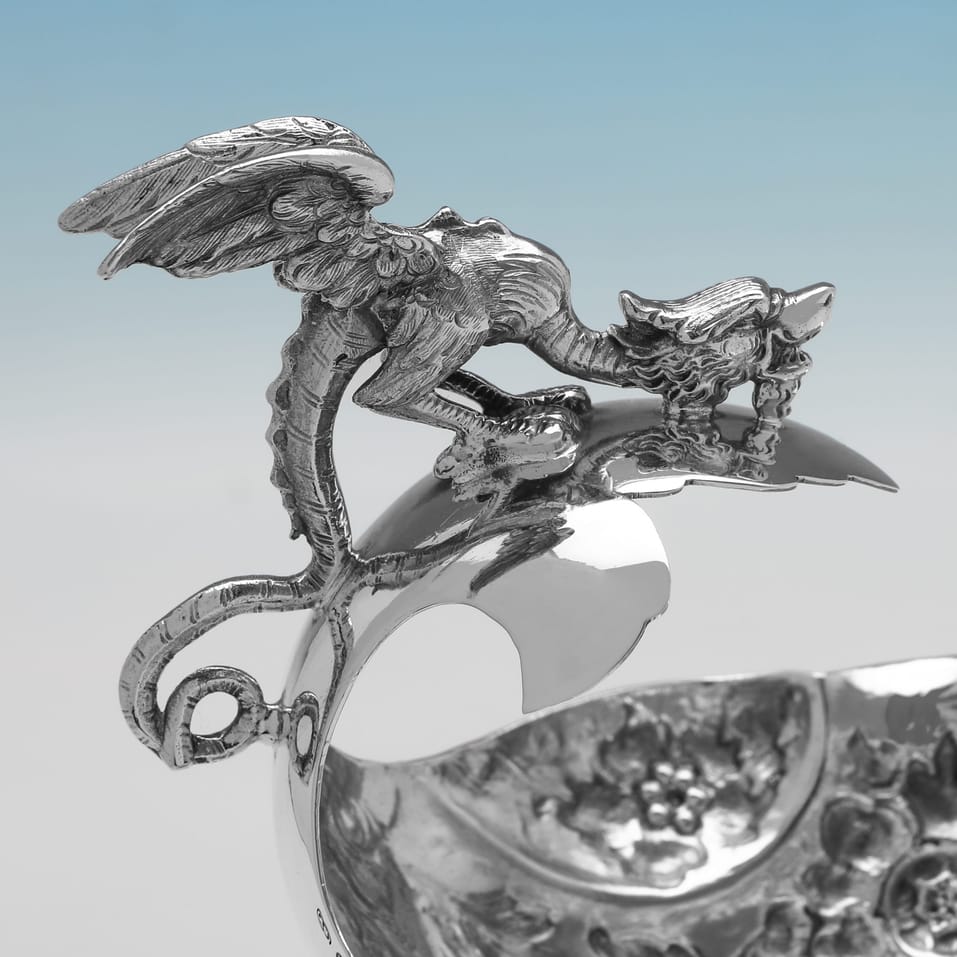 Antique Sterling Silver Pair of Dishes - Arthur Graf, hallmarked in 1914 London - George V - Image 7