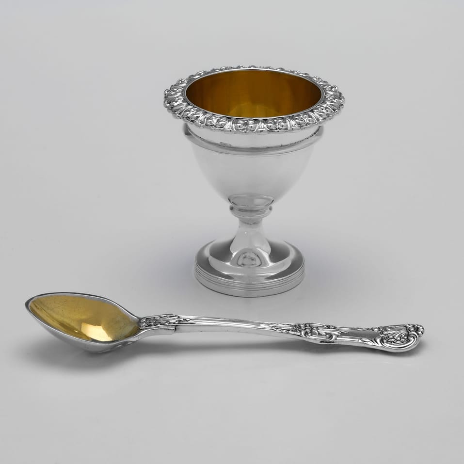 Antique Sterling Silver Egg Cruet - James Mckay, hallmarked in 1824 Edinburgh - George IV - Image 5