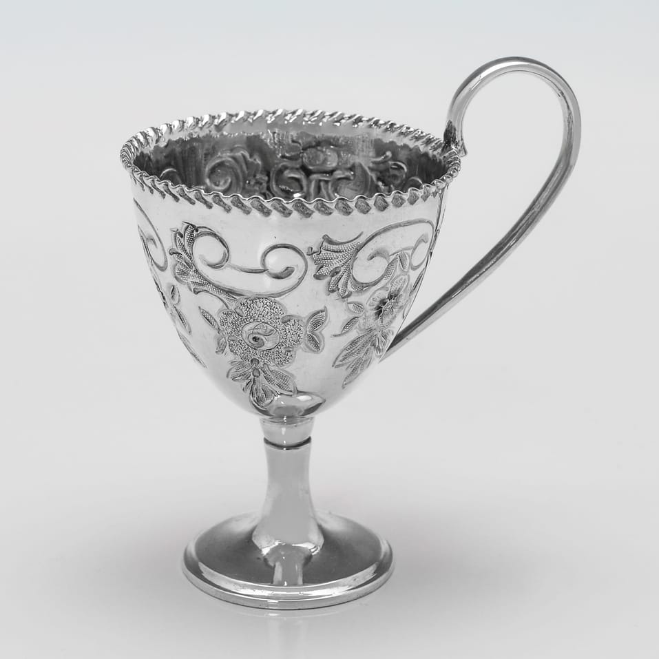 Antique Sterling Silver Egg Cruet - Walker & Hall, hallmarked in 1903 Sheffield - Edwardian - Image 5