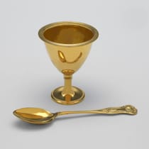 Antique Sterling Silver Egg Cruet - Walker & Hall, hallmarked in 1903 Sheffield - Edwardian - Thumbnail 3