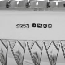 Antique Sterling Silver Entree Dish - James Dixon & Sons, hallmarked in 1874 Sheffield - Victorian - Thumbnail 8