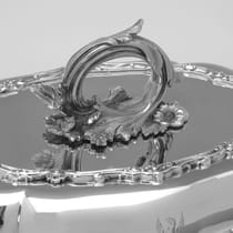 Antique Sterling Silver Pair of Entree Dishes - Edward Ker Reid, hallmarked in 1885 London - Victorian - Thumbnail 5