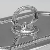 Sterling Silver Pair of Entree Dishes - J. Parkes & Co., hallmarked in 1936 - George VI - Thumbnail 4