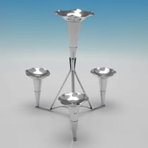 Antique Sterling Silver Epergne - Coles & Fryer, hallmarked in 1906 Birmingham - Edwardian - Thumbnail 2