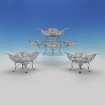 Antique Sterling Silver Epergne & Dish Suite - James Dixon & Sons, hallmarked in 1900 Sheffield - Victorian - Thumbnail 1