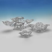 Antique Sterling Silver Epergne & Dish Suite - James Dixon & Sons, hallmarked in 1900 Sheffield - Victorian - Thumbnail 3