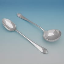 Antique, George V, Sterling Silver 'Georgian Pattern Flatware' - William Hutton, London - Thumbnail 5