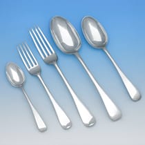 Antique, Victorian, Sterling Silver 'Old English Pattern Flatware' - Jackson & Fullerton, London - Thumbnail 3